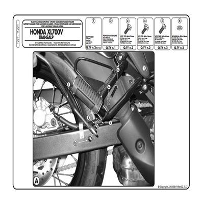 Kappa TK221 Honda Xl 700 Transalp (08-13) Yan Kumaþ Çanta Taþıyıcı