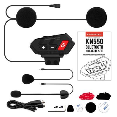 Knmaster KN550 Motosiklet Bluetooth Kulaklık Mikrofon Seti
