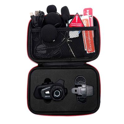 KNMASTER KN6100 MOTOSİKLET BLUETOOTH INTERKOM KULAKLIK SETİ SİYAH