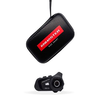 KNMASTER KN6100 MOTOSİKLET BLUETOOTH INTERKOM KULAKLIK SETİ SİYAH