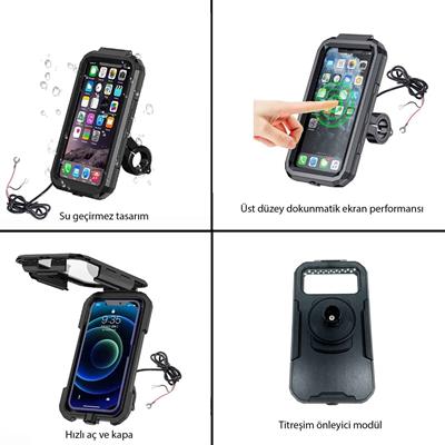 KNMASTER TT-950WU  TITRESİM ENGELLEYİCİ UNIVERSAL KABLOSUZ VE USBLI TELEFON TUTUCU