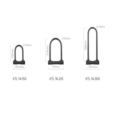 Kovix KTL16-210BK Alarmlı U Kilit