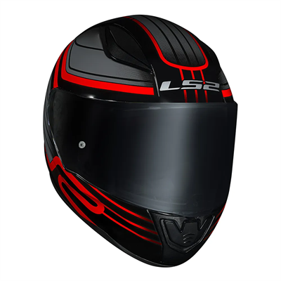 Ls2 Rapid 2 Curcuit Full Face Motosiklet Kaskı Siyah Vizörlü