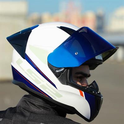 Ls2 Rapid 2 Driveway Race Full Face Motosiklet Kaskı Yarış Spoiler +  Şeffaf + Gökkuşağı Vizörlü