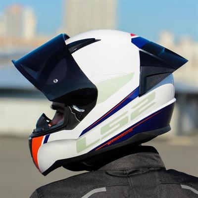 Ls2 Rapid 2 Driveway Race Full Face Motosiklet Kaskı Yarış Spoiler +  Şeffaf + Siyah Vizörlü