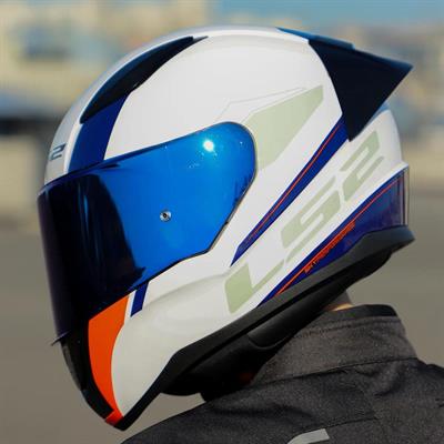 Ls2 Rapid 2 Driveway Race Full Face Motosiklet Kaskı Yarış Spoiler +  Şeffaf + Gökkuşağı Vizörlü