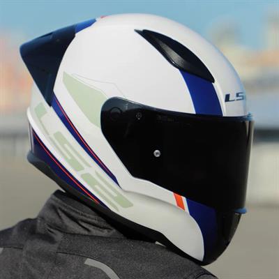 Ls2 Rapid 2 Driveway Race Full Face Motosiklet Kaskı Yarış Spoiler +  Siyah Vizörlü