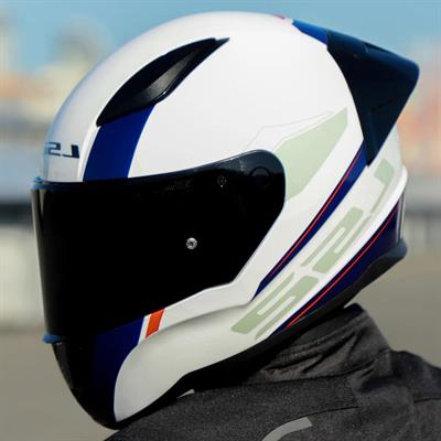 Ls2 Rapid 2 Driveway Race Full Face Motosiklet Kaskı Yarış Spoiler +  Şeffaf + Siyah Vizörlü