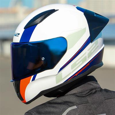 Ls2 Rapid 2 Driveway Race Full Face Motosiklet Kaskı Yarış Spoiler +  Şeffaf + Gökkuşağı Vizörlü