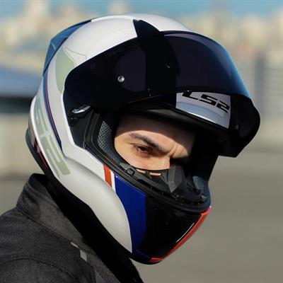 Ls2 Rapid 2 Driveway Race Full Face Motosiklet Kaskı Yarış Spoiler +  Şeffaf + Siyah Vizörlü