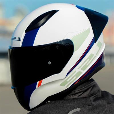 Ls2 Rapid 2 Driveway Race Full Face Motosiklet Kaskı Yarış Spoiler +  Siyah Vizörlü