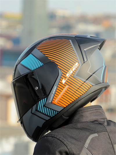 Ls2 Rapid 2 Extra Race Full Face Motosiklet Kaskı Yarış Spoiler +  Siyah Vizörlü