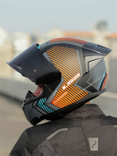 Ls2 Rapid 2 Extra Race Full Face Motosiklet Kaskı Yarış Spoiler +  Siyah Vizörlü