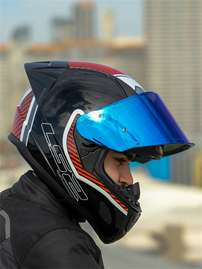 Ls2 Rapid 2 Extra Race Full Face Motosiklet Kaskı Yarış Spoiler +  Şeffaf + Gökkuşağı Vizörlü