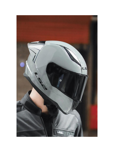 Ls2 Rapid 2 Full Face Motosiklet Kaskı Siyah Vizör - Yarış Spoiler