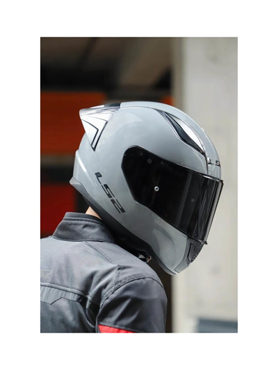 Ls2 Rapid 2 Full Face Motosiklet Kaskı Siyah Vizör - Yarış Spoiler