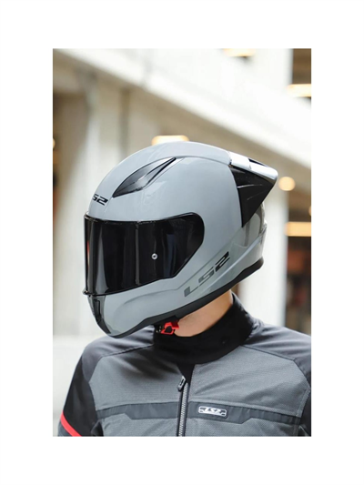 Ls2 Rapid 2 Full Face Motosiklet Kaskı Siyah Vizör - Yarış Spoiler