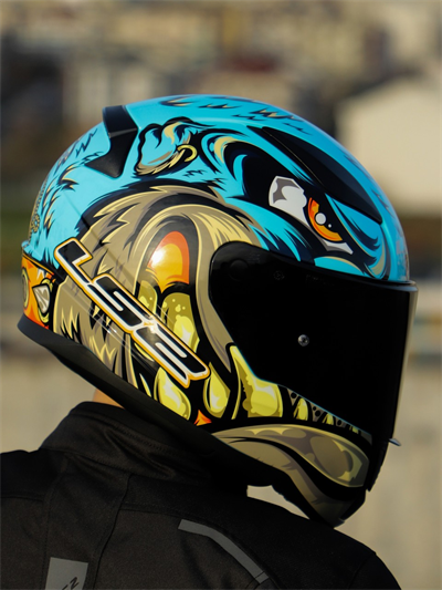 Ls2 Rapid 2 Neo Race Full Face Motosiklet Kaskı Yarış Spoiler +  Şeffaf + Siyah Vizörlü