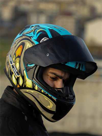 Ls2 Rapid 2 Neo Race Full Face Motosiklet Kaskı Yarış Spoiler +  Şeffaf + Siyah Vizörlü