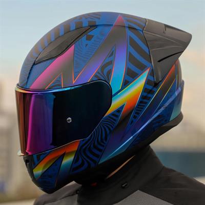 Ls2 Rapid 2 Optik Race Full Face Motosiklet Kaskı Yarış Spoiler +  Şeffaf + Gökkuşağı Vizörlü