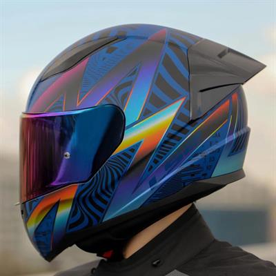 Ls2 Rapid 2 Optik Race Full Face Motosiklet Kaskı Yarış Spoiler +  Şeffaf + Gökkuşağı Vizörlü