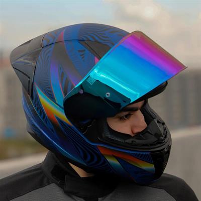 Ls2 Rapid 2 Optik Race Full Face Motosiklet Kaskı Yarış Spoiler +  Şeffaf + Gökkuşağı Vizörlü