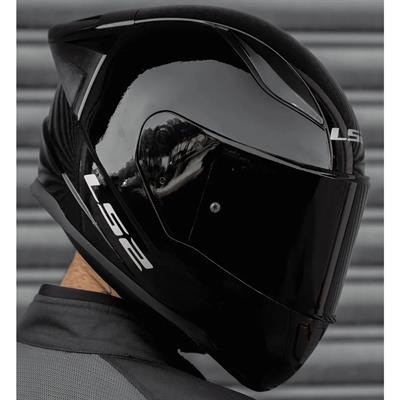 Ls2 Rapid 2 Race Full Face Motosiklet Kaskı Yarış Spoiler +  Şeffaf + Siyah Vizörlü