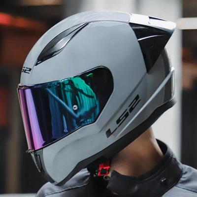 Ls2 Rapid 2 Race Full Face Motosiklet Kaskı Yarış Spoiler +  Şeffaf + Siyah Vizörlü