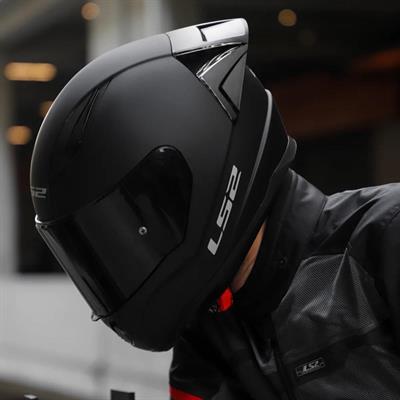 Ls2 Rapid 2 Race Full Face Motosiklet Kaskı Yarış Spoiler +  Şeffaf + Siyah Vizörlü