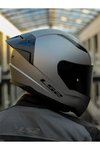 Ls2 Rapid 2 Race Full Face Motosiklet Kaskı Yarış Spoiler +  Şeffaf + Siyah Vizörlü