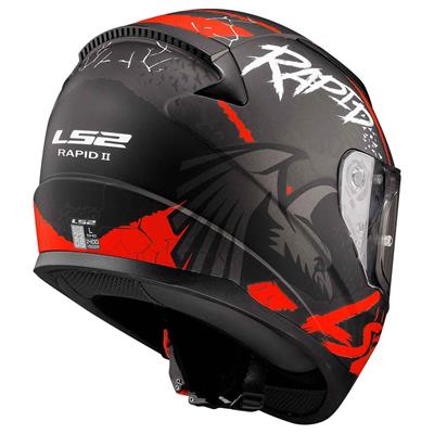 Ls2 Rapid 2 Raven Kapalı Kask