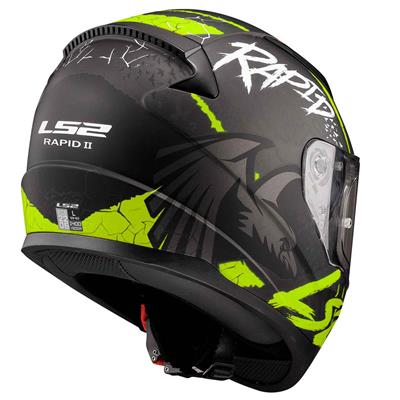 Ls2 Rapid 2 Raven Kapalı Kask