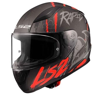 Ls2 Rapid 2 Raven Kapalı Kask