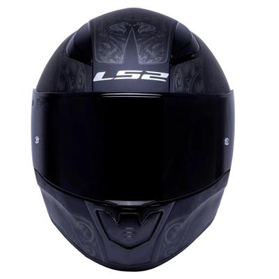 Ls2 Rapid Crypt Full Face Motosiklet Kaskı - Şeffaf + Siyah Vizörlü