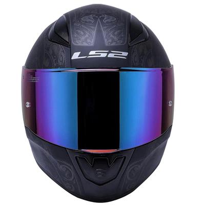 Ls2 Rapid Crypt Full Face Motosiklet Kaskı - Şeffaf + Koyu Mavi Vizörlü