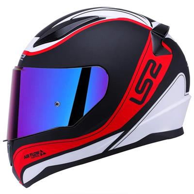 Ls2 Rapid Deeper Full Face Motosiklet Kaskı - Şeffaf + Gökkuşağı Vizörlü