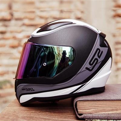 Ls2 Rapid Deeper Full Face Motosiklet Kaskı - Şeffaf + Koyu Mavi Vizörlü