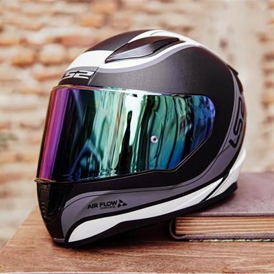 Ls2 Rapid Deeper Full Face Motosiklet Kaskı - Şeffaf + Koyu Mavi Vizörlü