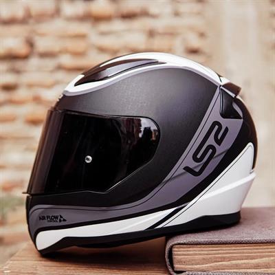 Ls2 Rapid Deeper Full Face Motosiklet Kaskı - Şeffaf + Siyah Vizörlü