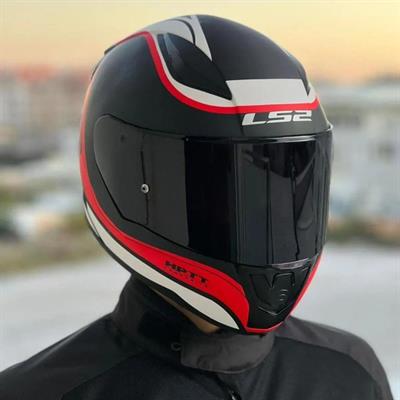 Ls2 Rapid Deeper Full Face Motosiklet Kaskı - Şeffaf + Siyah Vizörlü