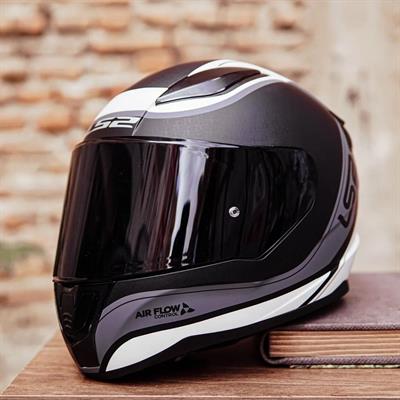 Ls2 Rapid Deeper Full Face Motosiklet Kaskı - Şeffaf + Siyah Vizörlü