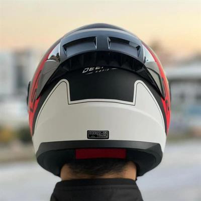 Ls2 Rapid Deeper Race Full Face Motosiklet Kaskı Yarış Spoiler + Siyah Vizör