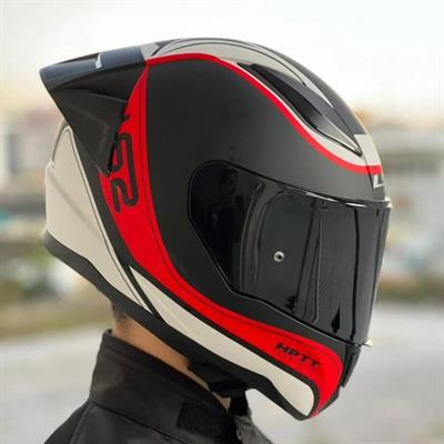 Ls2 Rapid Deeper Race Full Face Motosiklet Kaskı Yarış Spoiler + Şeffaf ve Siyah Vizör