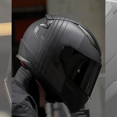 Ls2 Rapid Multiply Full Face Motosiklet Kaskı - Şeffaf + Siyah Vizörlü