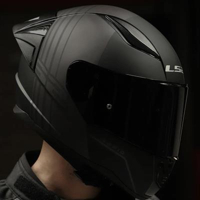 Ls2 Rapid Multiply Race Full Face Motosiklet Kaskı Yarış Spoiler + Siyah Vizör