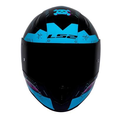 Ls2 Rapid Player Full Face Motosiklet Kaskı - Siyah Vizörlü