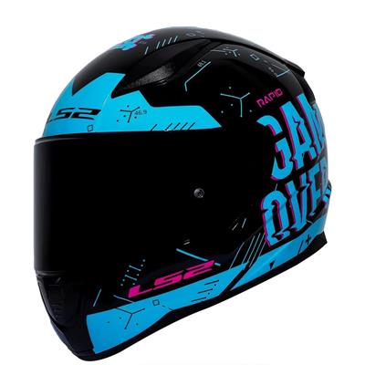 Ls2 Rapid Player Full Face Motosiklet Kaskı - Siyah Vizörlü