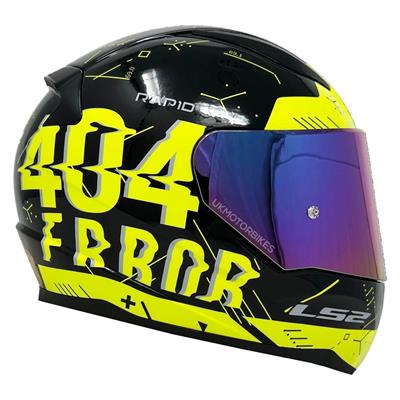 Ls2 Rapid Player Full Face Motosiklet Kaskı - Koyu Mavi Vizörlü