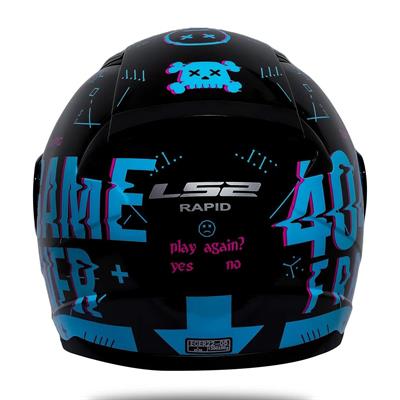 Ls2 Rapid Player Full Face Motosiklet Kaskı - Siyah Vizörlü