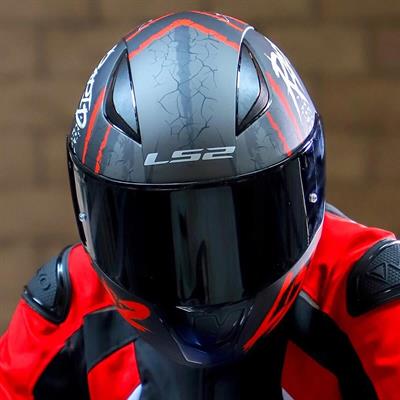 Ls2 Rapid Raven Full Face Motosiklet Kaskı - Siyah Vizörlü